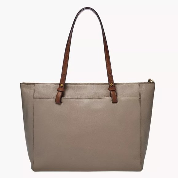 Fossil Leather Rachel Tote in Graystone - Picture 2 of 16